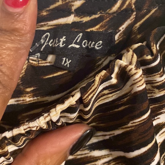 Strapless animal print jumper - never worn - Picture 3 of 3